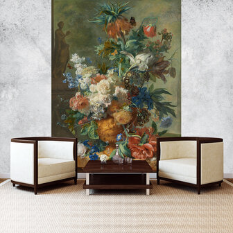 Rijksmuseum Stilleven met bloemen Jan van Huysum RM4 (Met Gratis Lijm)