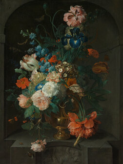 Rijksmuseum Stilleven met bloemen Coenraet Roepel RM3 (Met Gratis Lijm)