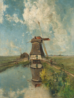 Rijksmuseum Molen Poldervaart in de maand Juli RM16 (Met Gratis Lijm)