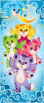 Rainbow Care Bear Bedroom Girls Deurposter Fotobehang 507VET