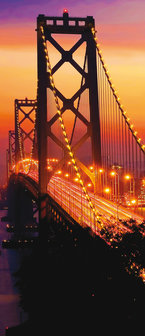 Golden Gate Bridge City Urban Deurposter Fotobehang 418VET