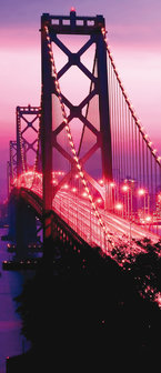 Golden Gate Bridge City Urban Deurposter Fotobehang 417VET