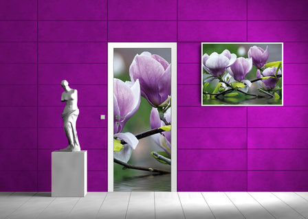 Flowers Deurposter Fotobehang 160VET