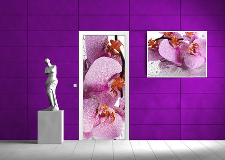 Flowers Flower Floral Landscape Deurposter Fotobehang 184VET