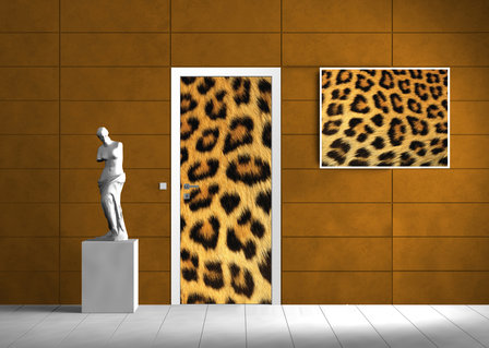 Leopard Art Deurposter Fotobehang 191VET