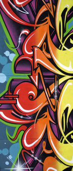 Colourful Graffiti Deurposter Fotobehang 140VET