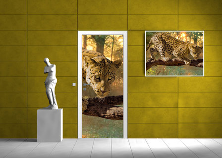 Jaguar Forest Woods Deurposter Fotobehang 242VET