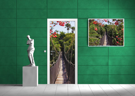 Bridge over the Jungle Deurposter Fotobehang 250VET