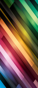 Rainbow Stripes Deurposter Fotobehang 1435VET