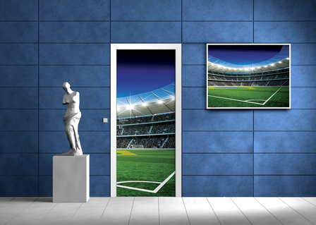 Football Pitch Deurposter Fotobehang 1213VET