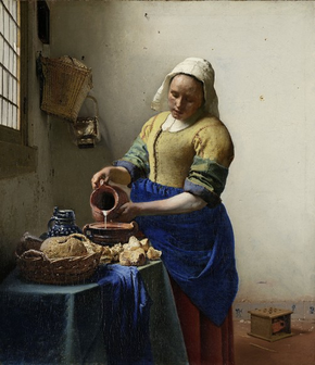 BN Wallcoverings No Limits 30730 Het Melkmeisje - Johannes Vermeer