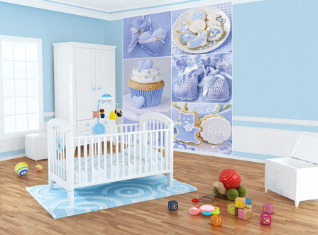 Blue Dreamy Cupcakes Fotobehang 10444VEA