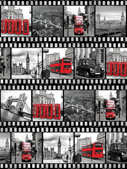 Film Strip from London Fotobehang 10455VEA