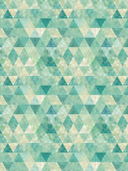 Turquoise Triangles Fotobehang 10633VEA