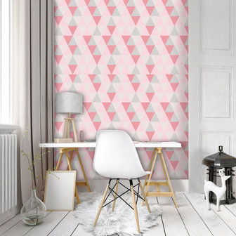 Pink Triangles Fotobehang 10728VEA