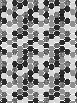 Hexagon Mosaic Fotobehang 10731VEA