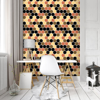 Hexagon Mosaic Fotobehang 10732VEA