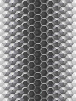 3D Hexagons Fotobehang 10762VEA