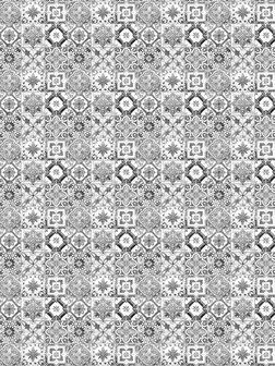 Black and White Tiles Fotobehang 10854VEA