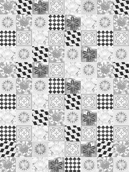 Black and White Tiles Fotobehang 10855VEA
