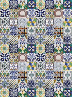 Colourful Tiles Fotobehang 10856VEA