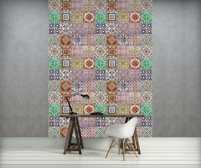 Colourful Tiles Fotobehang 10858VEA