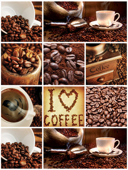 I Love Coffee Collage Fotobehang 10448VEA