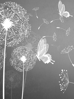 Dandelions and Butterflies Fotobehang 10158VEA