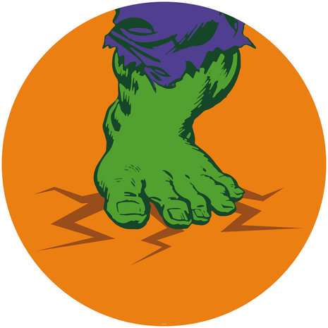 Komar Into Adventure Avengers Hulk's Foot Pop Art DD1-032