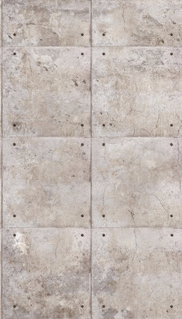 Dutch Wallcoverings Concrete Block One Roll One Motif - Grandeco A34901