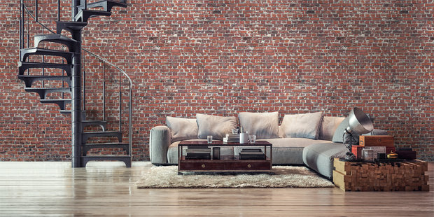 Dutch Wallcoverings Red Brick  One Roll One Motif - Grandeco A39201
