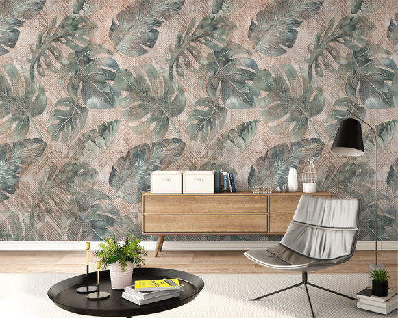 Dutch Wallcoverings Ethnic Tropical  One Roll One Motif - Grandeco A41801