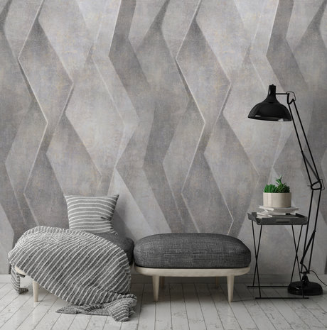Dutch Wallcoverings Vertical 3D  One Roll One Motif - Grandeco A42801