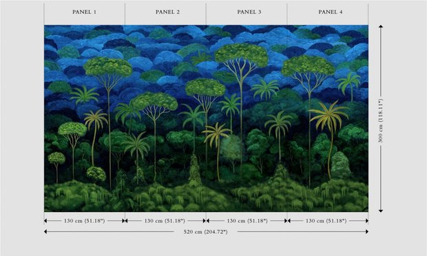 Arte D&eacute;cors &amp; Panoramiques - Ciel Tropical Bright Midnight 97650