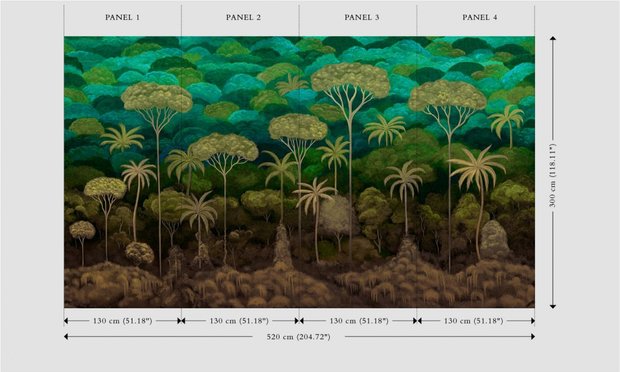 Arte D&eacute;cors &amp; Panoramiques - Ciel Tropical Emerald Forest 97652