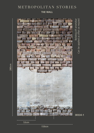 AS Creation The Wall Steen Industrieel Behang 38334-1