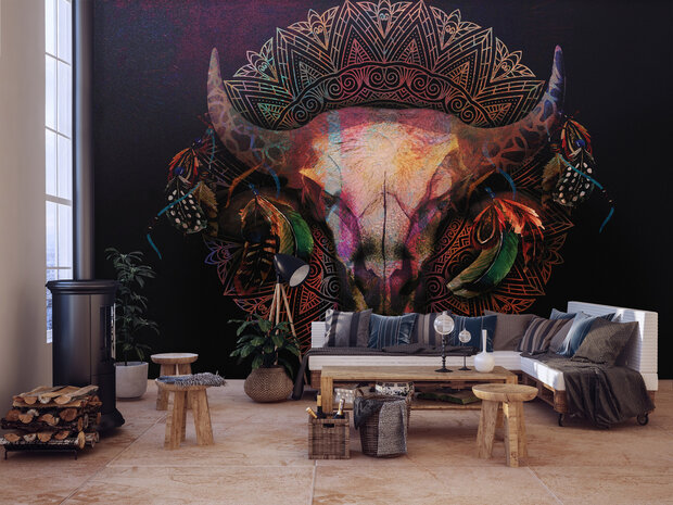 Mandala Bull Fotobehang 14309