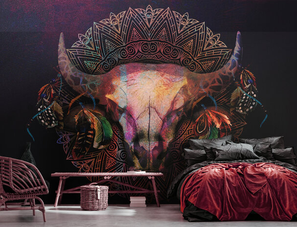 Mandala Bull Fotobehang 14309