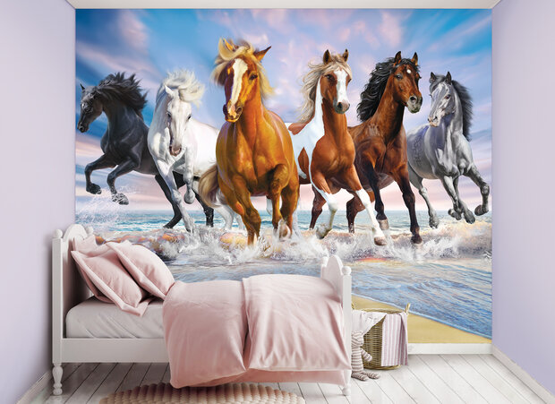 Walltastic Wilde Paarden 46634