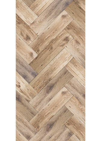 KEK Amsterdam Oak Herringbone d.bruin WP-369 (Met Gratis Lijm)