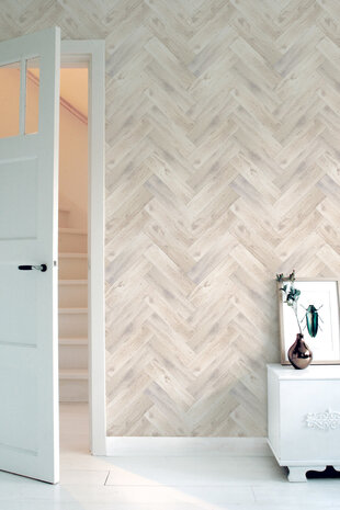 KEK Amsterdam Oak Herringbone wit WP-371 (Met Gratis Lijm)