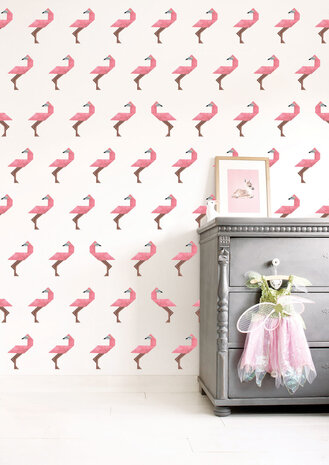 KEK Amsterdam Tangram Flamingo WP-422 (Met Gratis Lijm)