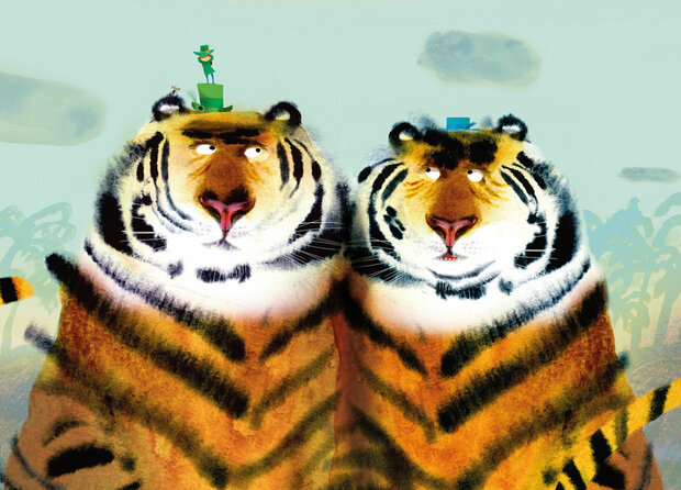 KEK Amsterdam Two tigers WS.096 (Met Gratis Lijm)