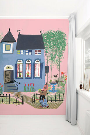 KEK Amsterdam Bear with Blue House WS.043 (Met Gratis Lijm)