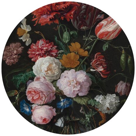 Stilleven met Bloemen Rijksmuseum Cirkel Behang SK21400VEZ