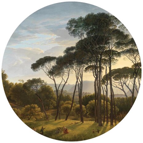 Italiaans Landschap Rijksmuseum Cirkel Behang SK468801VEZ