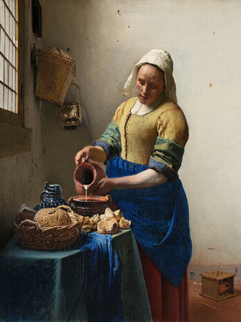 Rijksmuseum Het Melkmeisje Johannes Vermeer RM39 (Met Gratis Lijm)