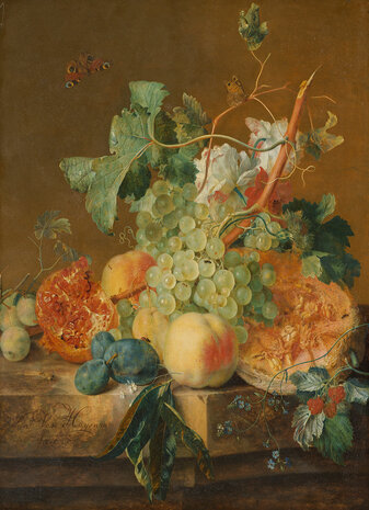 Rijksmuseum Stilleven met vruchten Jan van Huysum RM36 (Met Gratis Lijm)