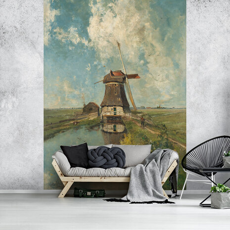 Rijksmuseum Molen Poldervaart in de maand Juli RM16 (Met Gratis Lijm)