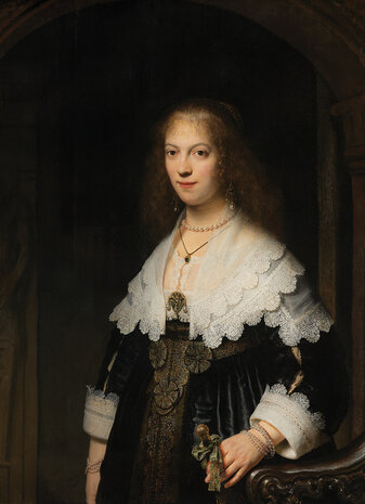 Rijksmuseum Portret van Maria Trip RM55 (Met Gratis Lijm)